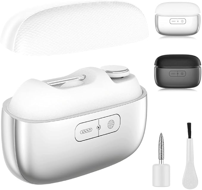 3 in 1 Automatic Electric Nail Clipper, 2026 New Electric Nail Clipper Electric Nail Trimmer with 2 Adjustable Speeds & Magnetic Cover, Alloy Grinding Head Nail Trimmer for Seniors, Adults (White)