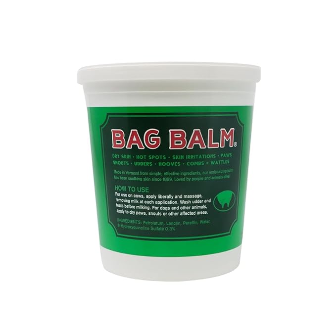Bag Balm Vermont's Original Hand & Skin Moisturizer, Cracked Heels Treatment, Dry Hands & Dogs Ointment - 72oz Pail