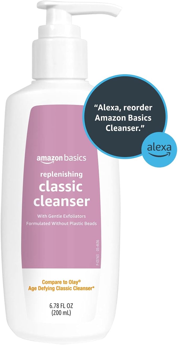 Amazon Basics Replenishing Cleanser Exfoliating Face Wash, 6.78 fl oz (Pack of 1)