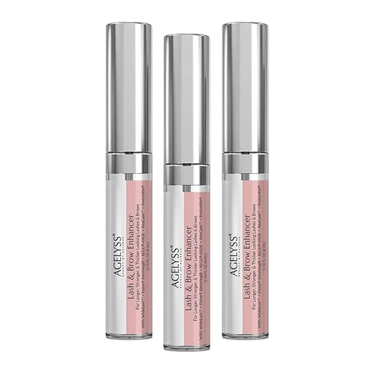 Agelyss Lash & Brow Enhancer - Longer, Stronger & Thicker Lash and Brows - 3 Bottles