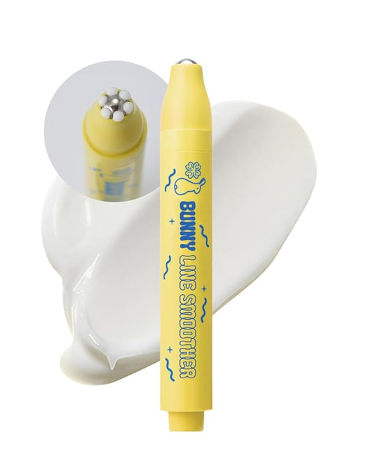 CHASIN' RABBITS Bunny Line Smoother Eye Cream Roller, 0.5 Fl Oz, Eye Serum with Surgical Steel Cooling Stick, Under Eye, Vegan, Korean Skincare