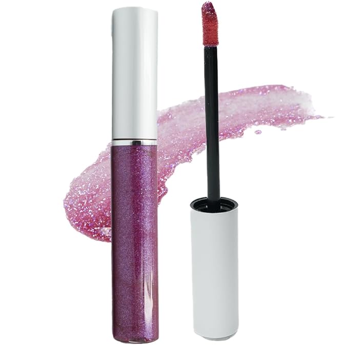 Fuchsia Pink Purple Jojoba Base Liquid Lip Gloss Talc & Paraben Free, No Animal Testing & Cruelty Free Lipstick Gloss