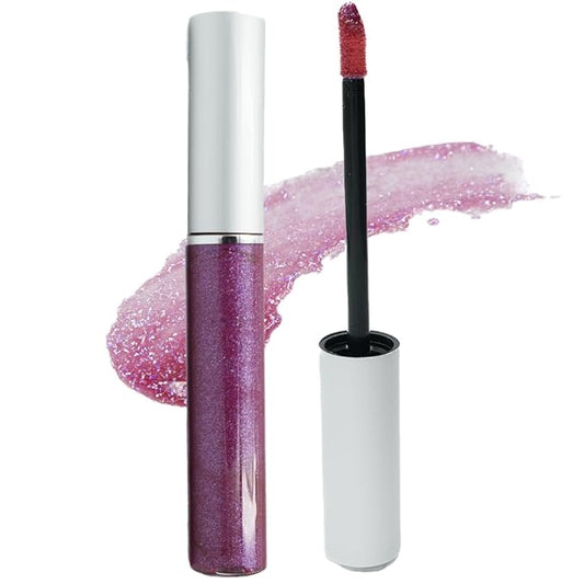 Fuchsia Pink Purple Jojoba Base Liquid Lip Gloss Talc & Paraben Free, No Animal Testing & Cruelty Free Lipstick Gloss