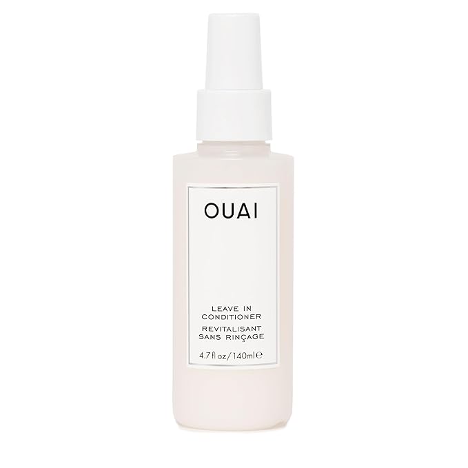 OUAI Leave In Conditioner & Heat Protectant for Hair - Prep Hair for Styling or Use as Detangling Spray to Fight Frizz & Flyaways - No Parabens, Sulfates or Phthalates (4.7 oz)