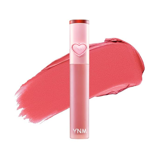 YNM Matte Veil Tint, SALTY VEIL, Soft-Blur Finish, Silicone Lip Brush, K-Beauty, Matte, Moisturizing, Smudge-Proof, Long-Lasting Korean Lip Tint, 0.09 oz
