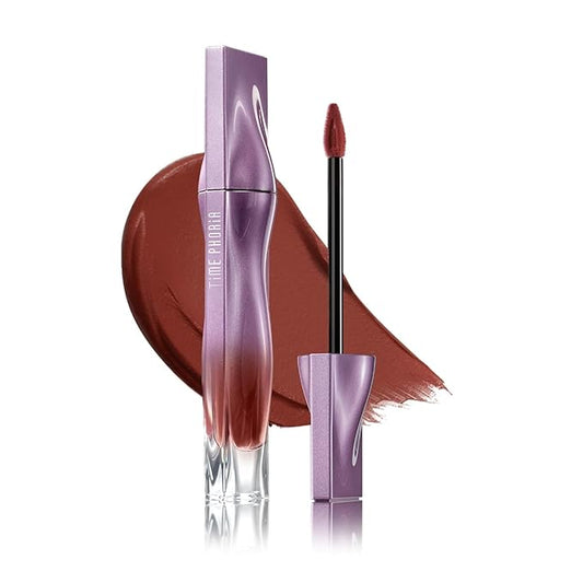NEBULA VELVET LIP CREAM-Long Lasting Lip Stain, Waterproof and Transferproof Lip Tint, Matte Finish, Smooth Out Lip Lines, Lightweight & High Coverage, Stocking Stuffers (12 ESTELLE)