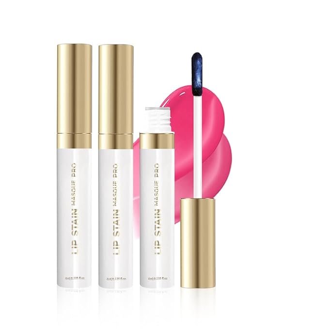Lip Stain Peel Off – Wipe-Off Lip Stain Tattoo | Long Lasting Waterproof Lip Tint, High-Pigment Matte Lip Color, Smudge & Transfer Proof Lip Stains Masque, Kiss-Proof All-Day Lip Makeup 03#+08#