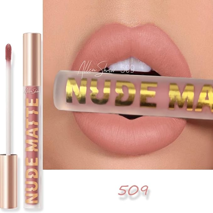 Y-HaLi Lip Glaze Lip Gloss - High Shimmer Natural Lipstick with Moisturizing Formula (509)