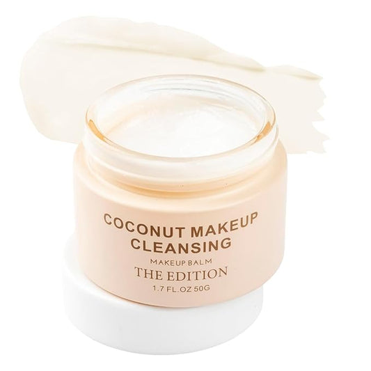 The Edition - Makeup Remover Balm Coconut – Hydrating Makeup Remover & Nourishing Face Cleanser, Melting Balm for Waterproof Makeup, Gentle Eye Makeup Cleansing, 50g