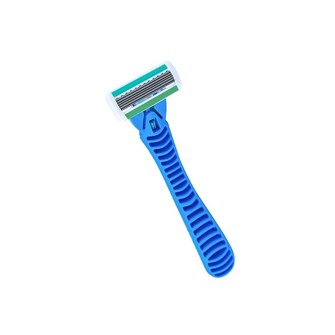 6-Blade Razor, Anti-slip razors for Women Refill Cartridges razors, Reusable Face Cleansing Care Tool, Shave Supplies for Women 18 pcs refills cartridges- blue