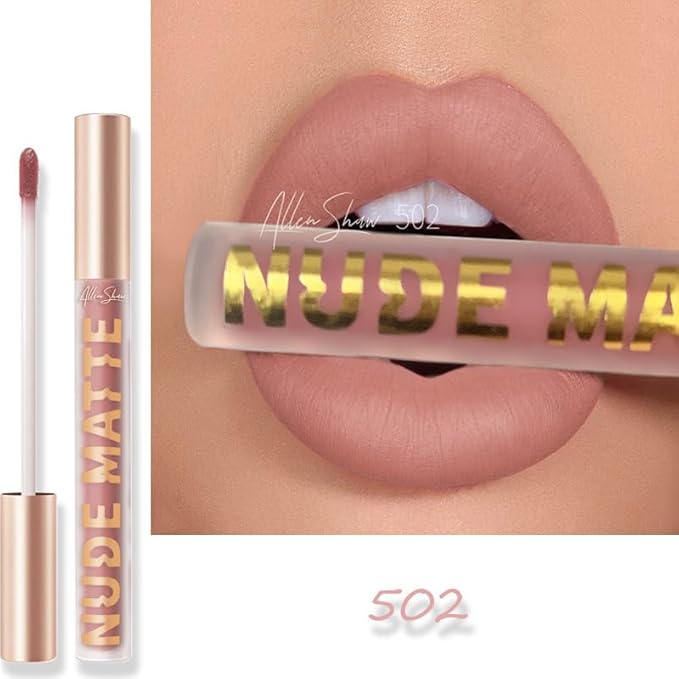 Y-HaLi Lip Glaze Lip Gloss - High Shimmer Natural Lipstick with Moisturizing Formula (502)