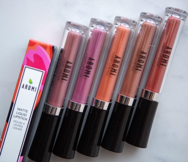 Aromi Ginger Spice Matte Liquid Lipstick | Nutmeg, Terra Cotta Lip Color, Vegan & Cruelty-free Beauty, Burnt Orange, Long-lasting, Smudge Proof, Handmade (Ginger Spice)