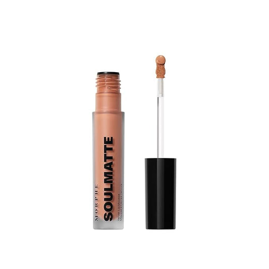 Morphe Soulmatte Velvet Lip Mousse - Air-Whipped Matte Lipstick for Women with Vitamin E to Hydrate, Soften & Smooth - Provides Long Lasting & Velvety Formula - My Boo (0.13 Fl Oz)