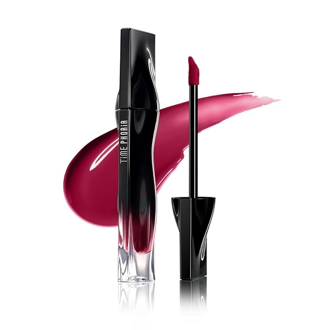STELLAR DUST LIP STAIN-Waterproof and Transferproof Lip Tint For Women, Glossy Finish Lip Gloss, Lightweight High Coverage, Long Lasting, Stocking Stuffers For Teen Girls (08 RUBION)
