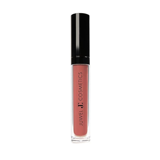 Juwel Cosmetics Liquid Lipstick for Women, High Pigment Long Lasting Lipstick, Lightweight Creamy Finish, Transfer-Proof Mineral-Based Formula, Cruelty-Free & Lead-Free Lip Color, Chaton Rose