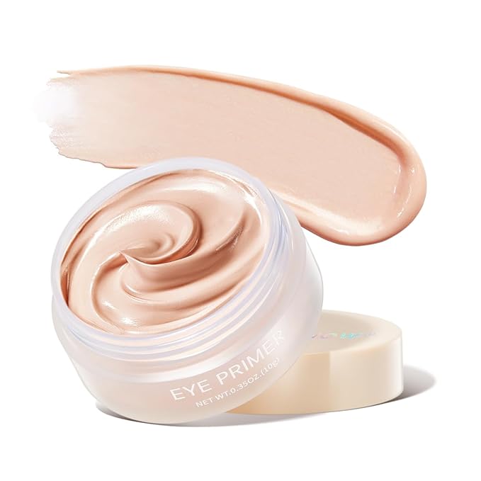 imakeupnow Eyeshadow Primer Base Long-Lasting Cream Eye Makeup Primer Matte, Waterproof Eye Base for Vibrant, Eyeshadow Concealer For All Skin Type, 0.35oz/count, Light with Medium Coverage
