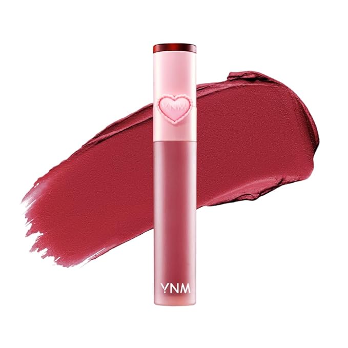 YNM Matte Veil Tint, Soft-Blur Finish, Silicone Lip Brush, K-Beauty, Matte, Moisturizing, Smudge-Proof, Long-Lasting Korean Lip Tint, 0.09 oz (Dipping Veil)