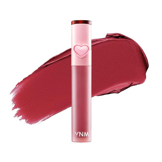 YNM Matte Veil Tint, Soft-Blur Finish, Silicone Lip Brush, K-Beauty, Matte, Moisturizing, Smudge-Proof, Long-Lasting Korean Lip Tint, 0.09 oz (Dipping Veil)