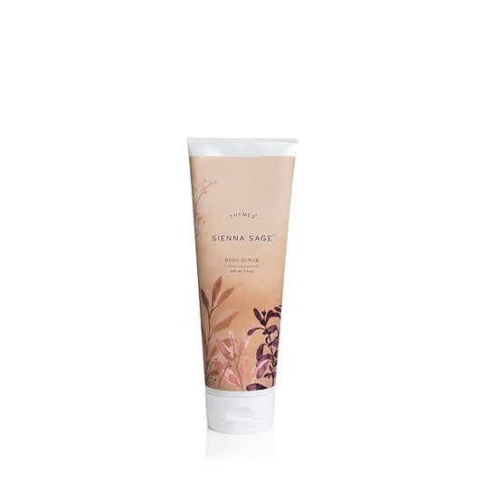 Thymes Sienna Sage Body Scrub - Body Exfoliator for Skin Care Routine - Moisturizing and Exfoliating Body Scrub, Face Scrub, Foot Scrub (7 Fl oz)