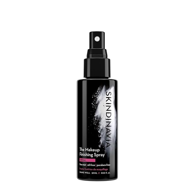 Skindinavia The Makeup Finishing Spray, Bridal Makeup Setting Spray, All-Day Wear, Long-Lasting Up to 16+ Hours, Heat-Resistant & Waterproof, Wedding Day, Bridal Shower Gift, 2.0 Oz