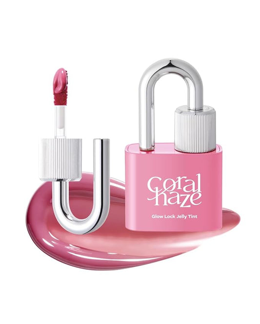 Glow Lock Jelly Tint 115 Wish 4g, Hydrating Jelly Glow Lip Stain, Glass-Like Shine Lip Gloss, Long-Lasting Color, Moisturizing Lip Enhancer, Collectible Lock-Shaped Design, Korean Makeup