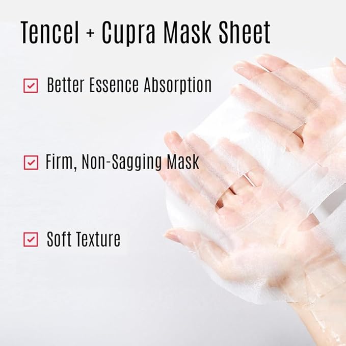 Leaders Mediu Amino AC-FREE Acne Control Facial Sheet Mask | AHAs, BHAs, Salicylic Acid, Snail Secretion, Chamomile | For Oily, Acne-Prone Skin, Reduces Blemishes (10 Sheets)
