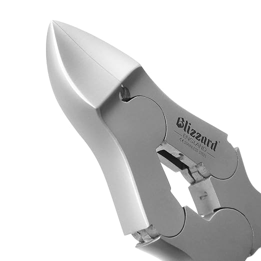 Toenail Clippers by Blizzard - Podiatrist Double Action Mycotic Nail Nipper - 4.75 inch Cantilever Nail Cutter German Forged Heavy Duty - Barrel Spring Model