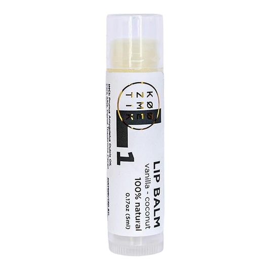 KØØZMETIK L1 Natural Lip Balm | Moisturizing Lip Care with Almond Oil, Cocoa Butter, Shea Butter & Beeswax | Hydrating Repair Formula for Soft & Smooth Lips