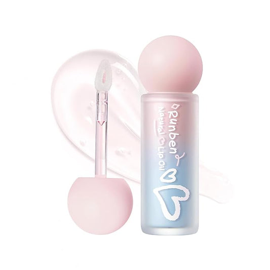 RUNBEN Baby Hydration Lip Oil, 48H Lasting Moisturizing, Clean & Non-toxic, Kids Chapped Lips Care, Fragrance Free（Clear)
