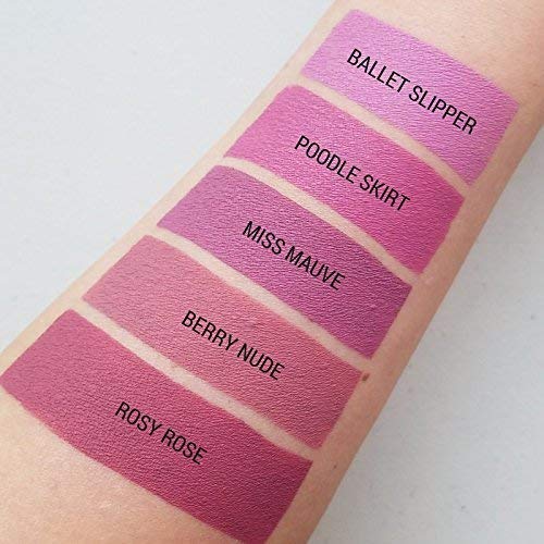 Aromi Dusty Mauve Matte Liquid Lipstick | Rosy Pink Lip Color with Blue Undertones, Vegan, Cruelty-free, Long-Lasting, Smudge Proof, Handmade (Miss Mauve)