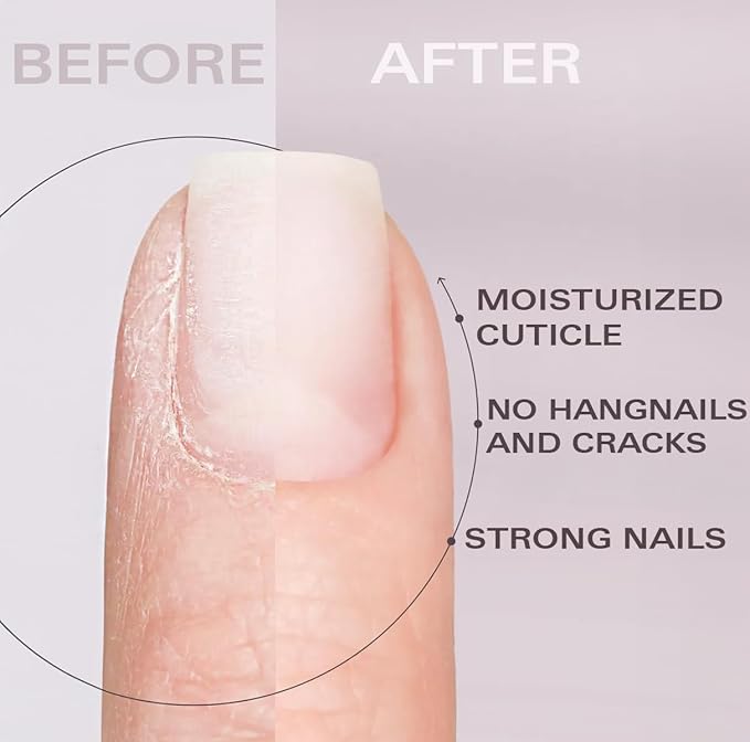 Beauty Power Nail Oil Cuticle Pen - Fragrance Free - Nail Strengthener & Growth Serum with Vitamin A, D, E, B5, Grapeseed & Natural Oils - Repair for Brittle, Peeling, Thin Nails (No Scent)