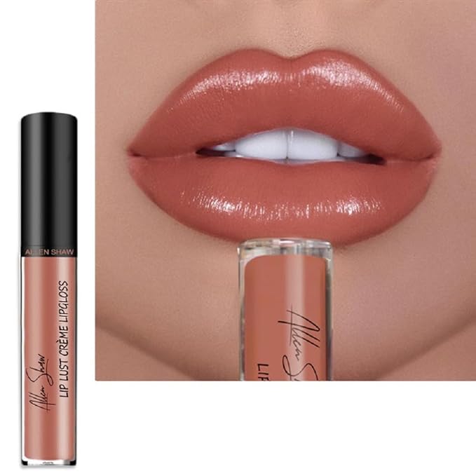 Allen shaw 12 color lip gloss, cream formula long-lasting moisturizing lip color (8)