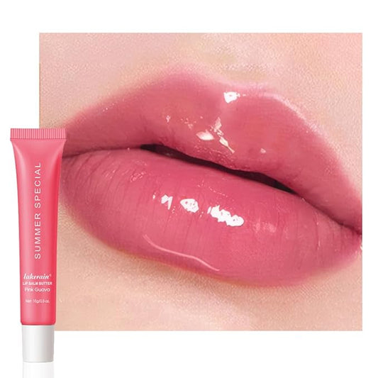 Summer Special Lip Butter Lip Balm, Ultra-Hydrating Natural Vegan Lip Balm, Sheer-Tinted Shine & Hydration, Soothes & Softens Dry Lips Skincare, Bálsamo labial hidratante #5 Pink Guava