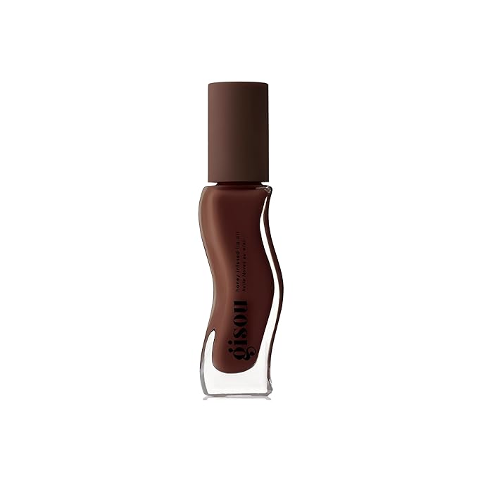 Gisou Honey Infused Hydrating Lip Oil, Nourishing Lip Moisturizer for Dry Lips (Milky Mocha)