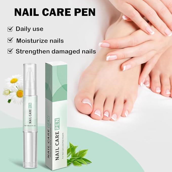 Nail Fungus Treatment,7 Days Extra Strength 2 Bottles Solution Repair and Renew Discolored Damaged Nails and Thick Toenails,1 Nail Care Pen for Nails Moisturize and Nourish,7 Days to Healthy Nails