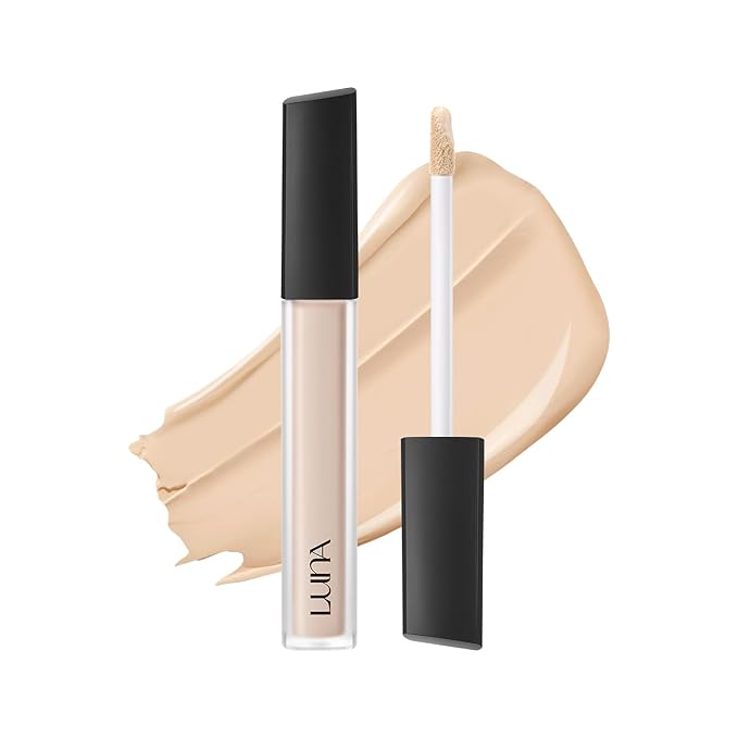 [NEW] AEKYUNGLUNA Long Lasting Tip Concealer 21N | Moisturizing Liquid Type | Full Coverage for Dark Circles, Fine Lines & Redness | Korean Makeup, 0.22 oz