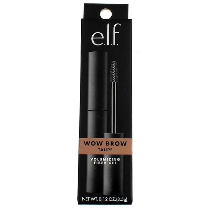 e.l.f. Wow Brow Gel, Volumizing, Buildable, Wax-Gel Hybrid, Creates Full, Voluminous-Looking Brows, Locks Brow Hairs In Place, Taupe