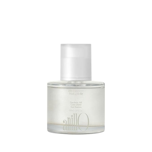 ANILLO Gardenia Veil Color Shield Hair Essence – Lightweight Leave-In Treatment for Color-Treated Hair – Shine Boost, Damage Repair, Color Fixing System, Floral Scent – (50ml / 1.69 fl. Oz)