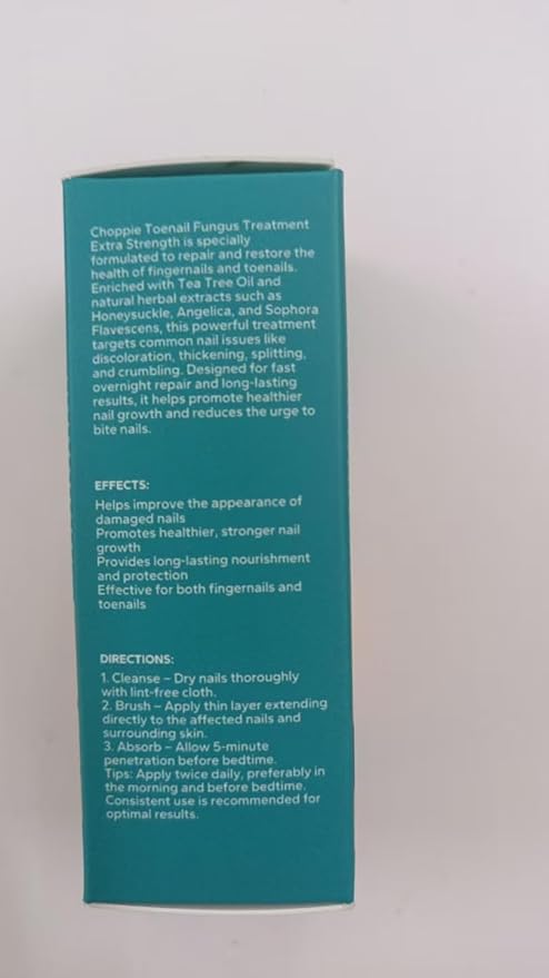 Choppie Extra Strength Nail Care Solution (1.69 Fl oz), Intensive Support for Hands & Feet, Foot Care Formula