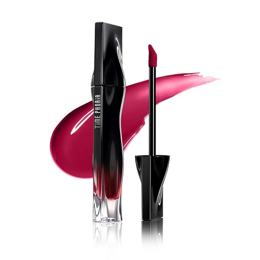 STELLAR DUST LIP STAIN-Waterproof and Transferproof Lip Tint For Women, Glossy Finish Lip Gloss, Lightweight High Coverage, Long Lasting, Stocking Stuffers For Teen Girls (04 CHERRION)
