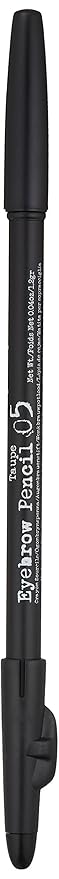 The BrowGal - 3 in 1, Skinny Eyebrow Pencil - 05 with Sharpener Cap & Spoolie Brush - Draws Tiny Brow Hairs & Fills in Sparse Areas & Gaps, Sharp Enable, Longwear, Long Lasting – 7.4 In, Taupe Color