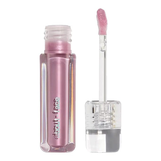about-face Light Lock Lip Gloss Please Obey– Non-Sticky, High-Shine Lip Oil Gloss with Coconut Oil, Peppermint & Lavender – Vegan, Cruelty-Free, Clean Beauty – 0.21 oz (Iced Lavender)
