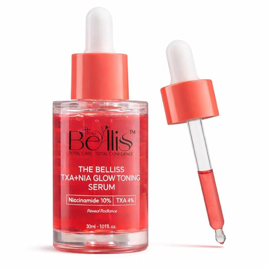 Belliss Niacinamide 10% and Tranexamic Acid Serum 4% – TXA + NIA Glow Back Serum – Hydrating Formula for Uneven Skin Tone, Texture – Toning Korean Skincare for Glass Skin, Spots 30ml / 1.01 fl.oz