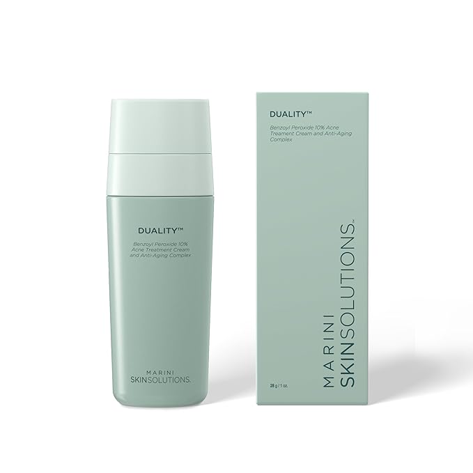 Duality - Benzoyl Peroxide 10% Acne Treatment Cream & Anti-Aging Retinol - Reduce the Appearance of Acne, Blemishes, Fine Lines, Wrinkles - Cruelty Free - Made in the USA - 1 oz