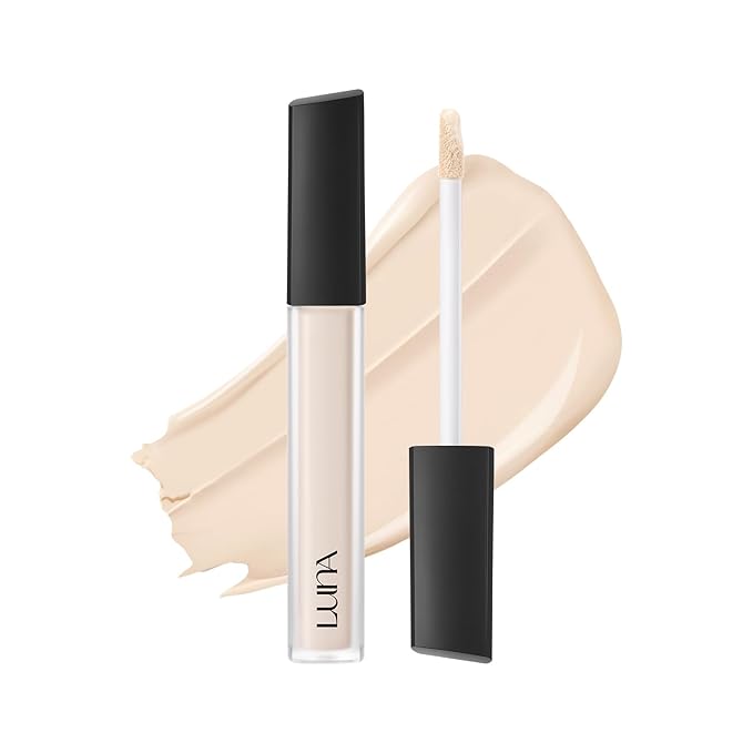 [NEW] AEKYUNGLUNA Long Lasting Tip Concealer 15N | Moisturizing Liquid Type | Full Coverage for Dark Circles, Fine Lines & Redness | Korean Makeup, 0.22 oz