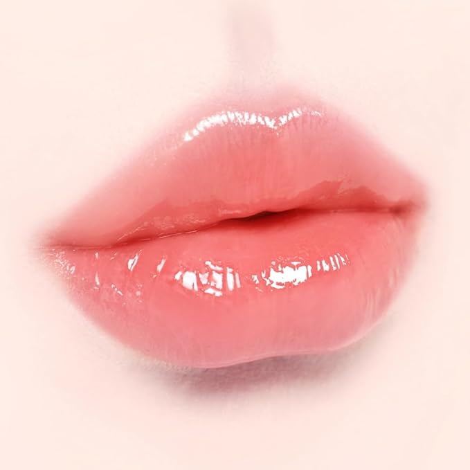 DINTO Blur-Jelly Plumping Lip Tint - Tinted Lip Plumpimg Gel Gloss, Long-Lasting, Moisturizing, Volumizing & Hydrating, Vegan & Cruelty-Free, K beauty (7 colors) (772 Coral Gelée, 0.11 fl.oz.)