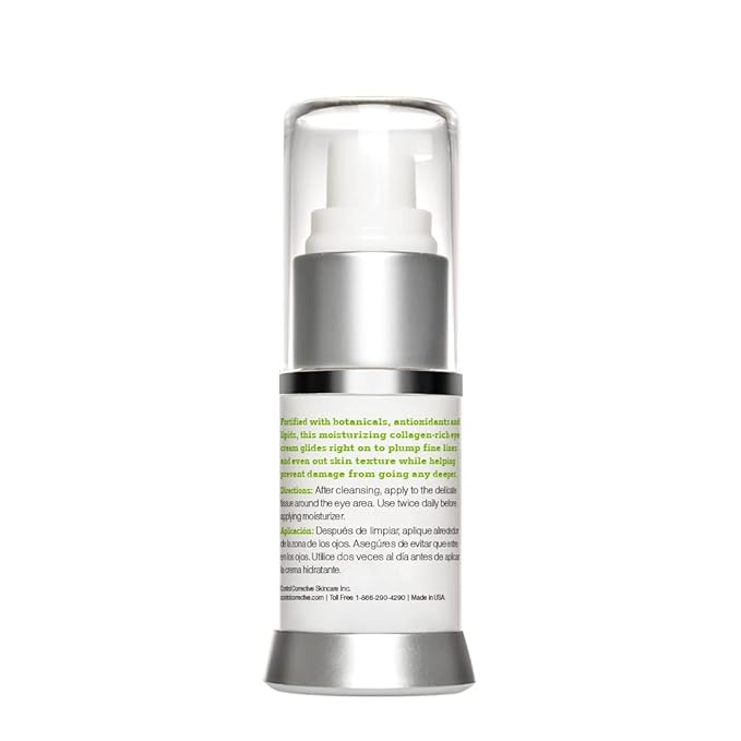 CONTROL CORRECTIVE Collagen Eye Defense, .5 Oz - Soothing & Hydrating Eye Cream, All Skin Types, Lightweight, Elastin, Wheat Germ, Hyaluronic Acid, Restore Smoothing To Delicate Areas