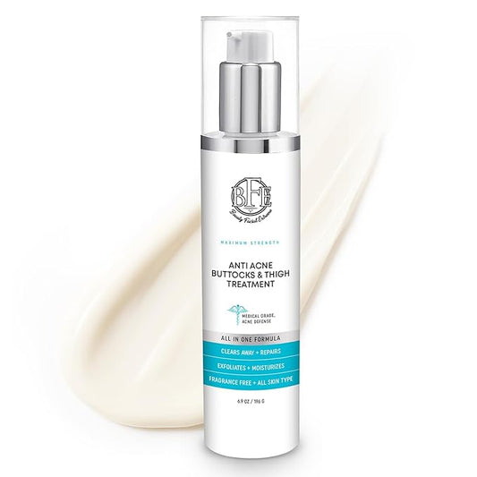 Anti-Acne Buttocks & Thigh Treatment- Clears Away Acne, Pimples, Zits, Dark Spots & Ingrown Hairs on the Buttocks &Thigh Area. Prevents Future Breakouts 6.9 OZ
