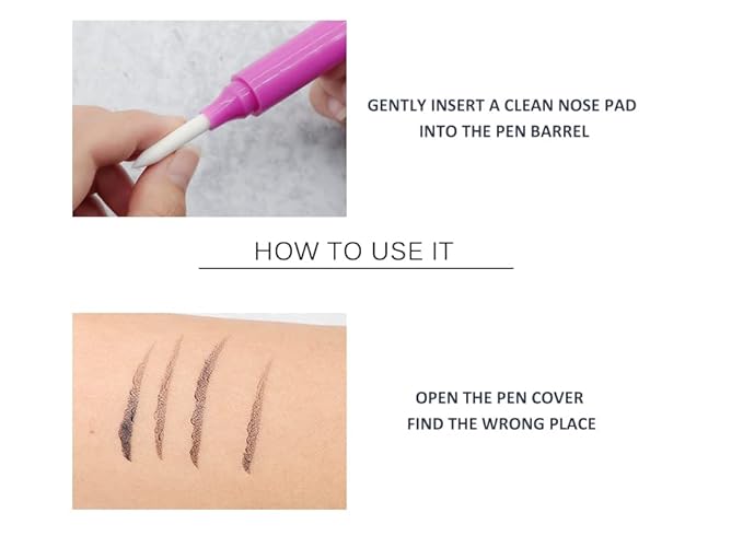 2Pack Eyeliner Remover Eraser Pen, Eye Make Up Corrector, Easy to Remove and Correction Magnetic Eyeliner Fixer, Extract for Sensitive Skin Original (white -2)