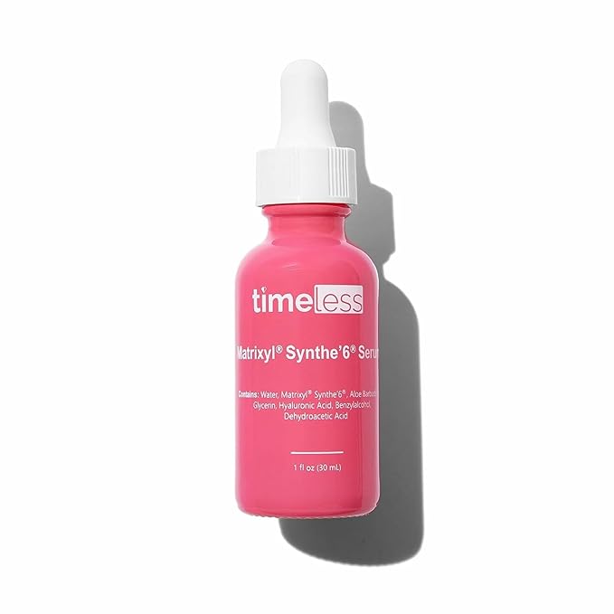 Timeless Skin Care Matrixyl Synthe’6 Serum - Face Serum for Skin Care - with Hyaluronic Acid for Hydration - 1 oz